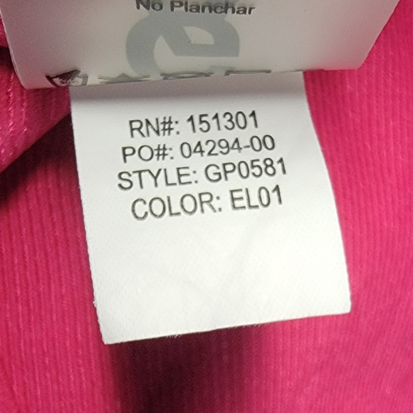 Good American Women s Shiny Double Strap Sports Bra Stretch Hot Pink Size 4 - Picture 7 of 9